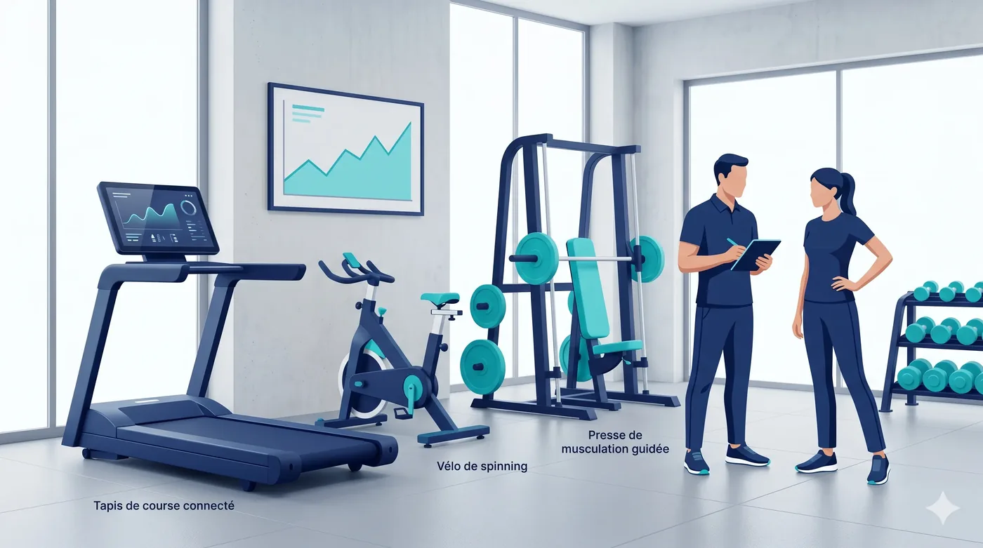 Logiciel GMAO Fitness & Musculation — salles, machines connectées