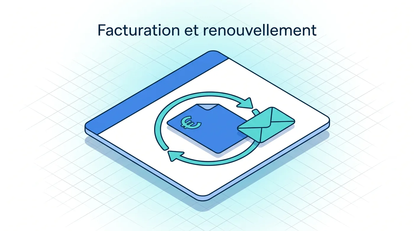 Facturation et renouvellement des contrats Service 9000 : facturation et renouvellement automatique des contrats de maintenance, envoi des avis de renouvellement
