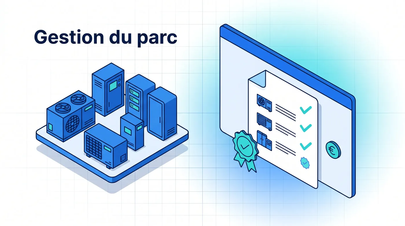 Gestion du parc d'équipements maintenus Logiciel de gestion de la maintenance Service 9000 : gestion du parc d'équipements sous contrat, suivi des garanties et des coûts prévisionnels