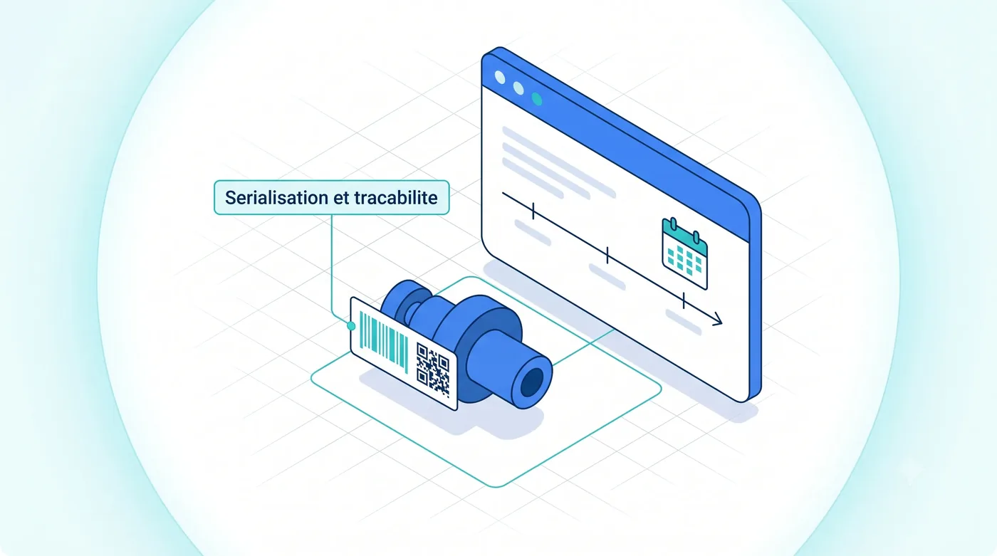 Sérialisation et traçabilité Service 9000 : sérialisation et traçabilité des pièces, numéros de série, lots et dates de péremption