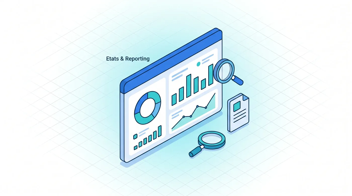Logiciel de gestion des interventions Service 9000 : états et tableaux de bord interactifs, reporting personnalisable de l'activité maintenance et SAV.