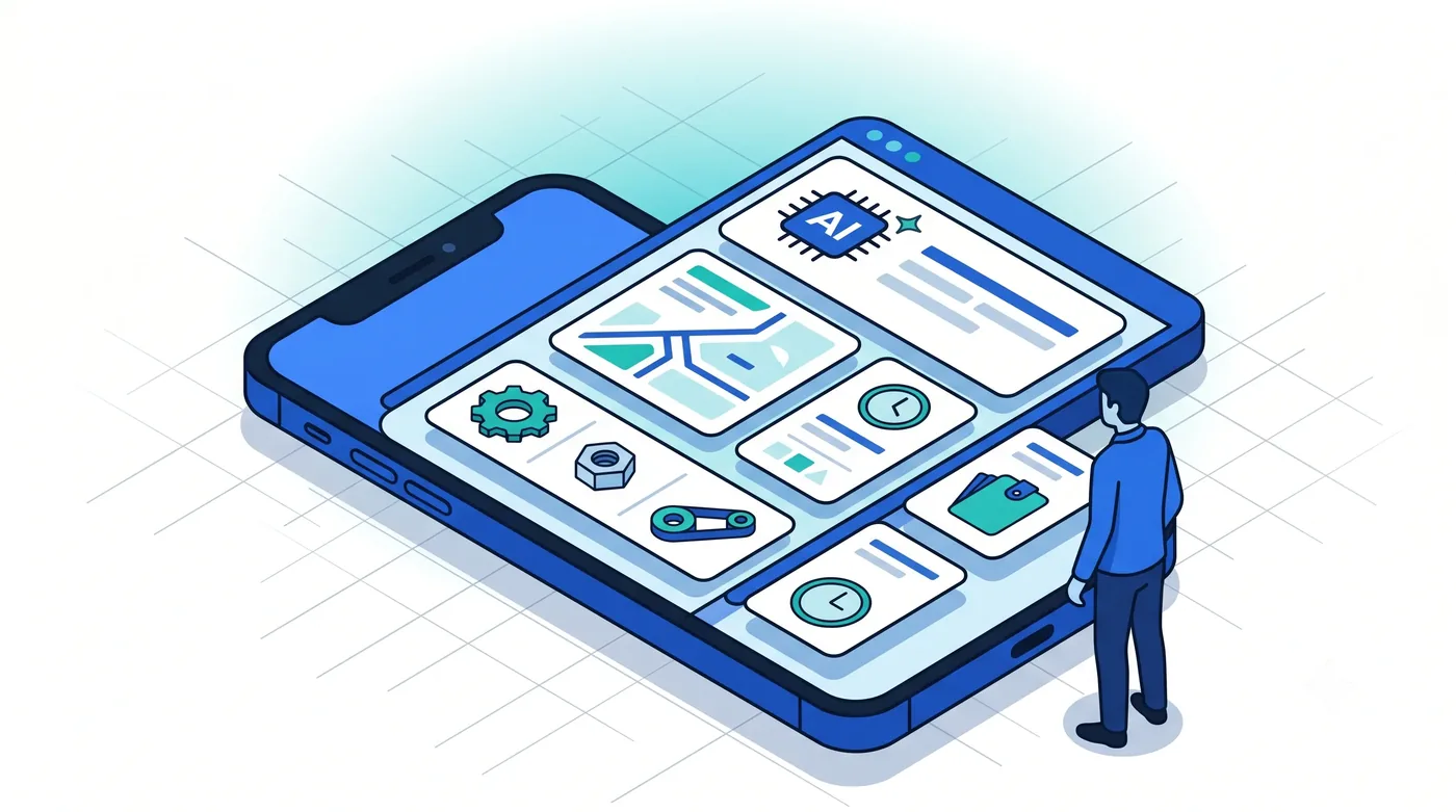 L'analyse IA par intervention Analyse IA préparant une intervention : diagnostic, pièces, temps et coût estimés sur Mobi Next - Service 9000
