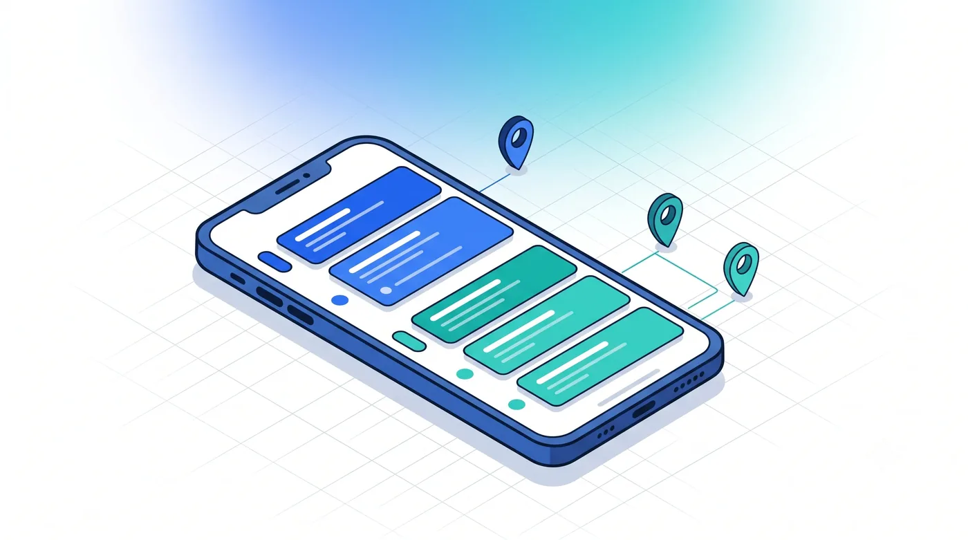 Des tâches mises en évidence Tâches d'intervention surlignées par secteur ou dossier sur Mobi Next - Service 9000