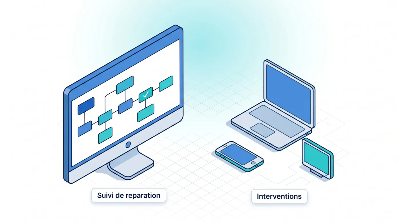 Gestion des interventions et suivi des réparations Suivi des interventions et de la réparation de matériel informatique et téléphonique avec Service 9000