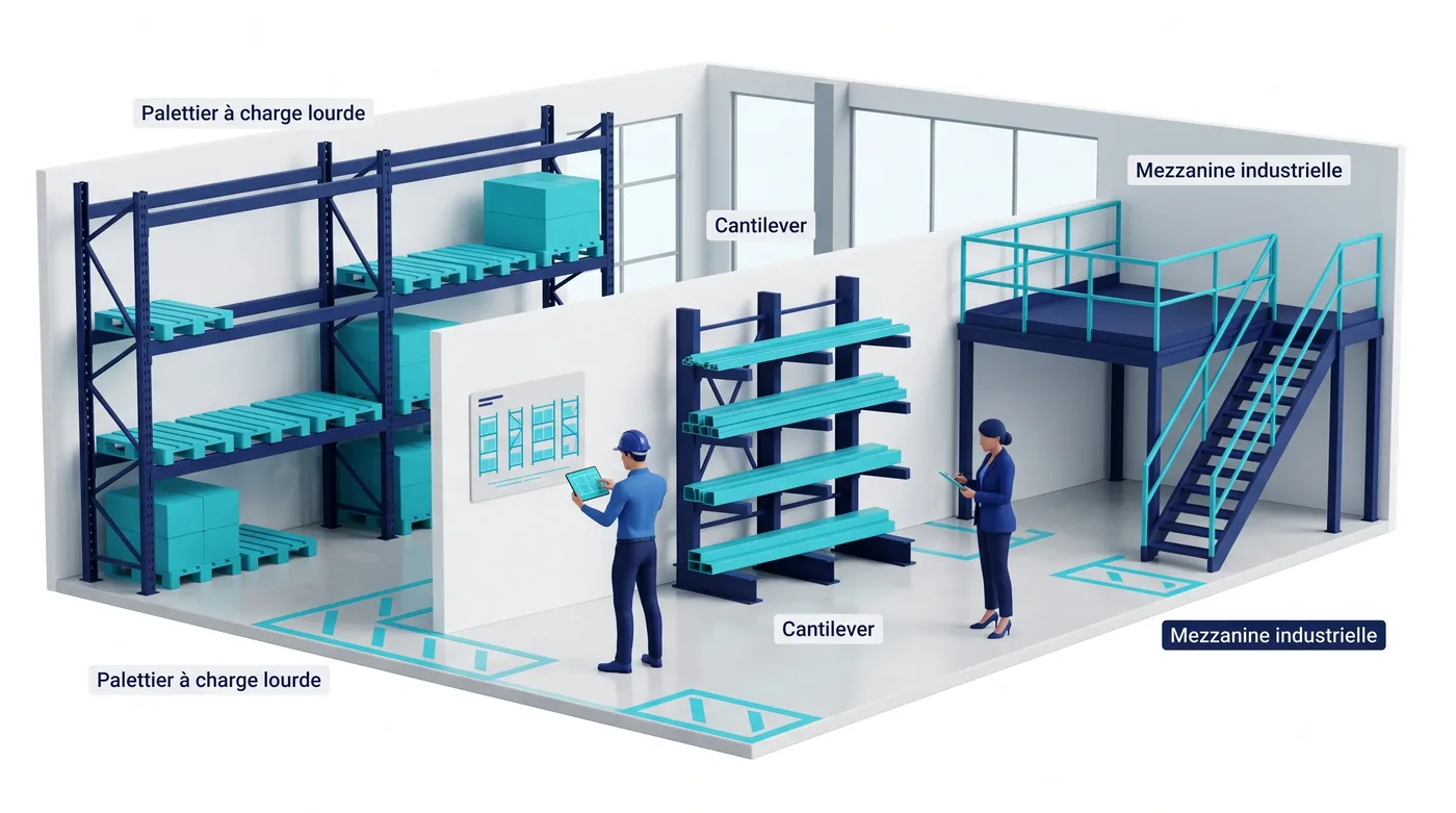 Logiciel GMAO Rayonnage & Magasin — installation, sécurité, contrôle