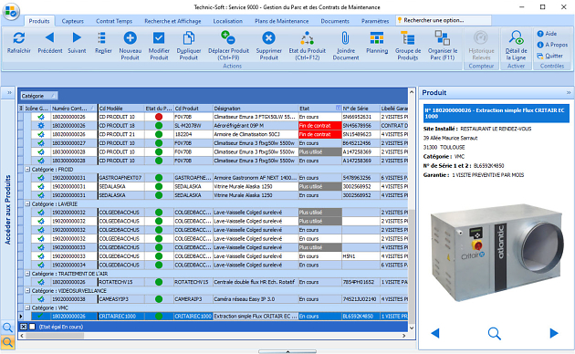 Gestion des contrats de maintenance